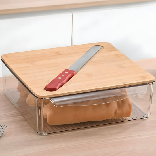Plastic Container with Knife